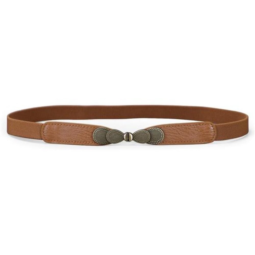 Women Skinny Elastic Stretch Belt Retro Ladies Waist Vintage Thin Belt